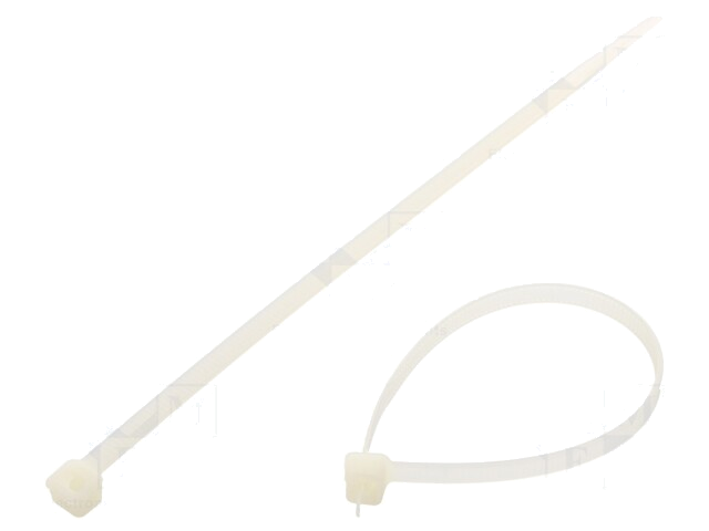 Kabelbinder; L: 160mm; W: 4,8mm; polyamide; 220N; natuurlijk Kabelbinder; L: 160mm; W: 4,8mm; polyamide; 220N; natuurlijk